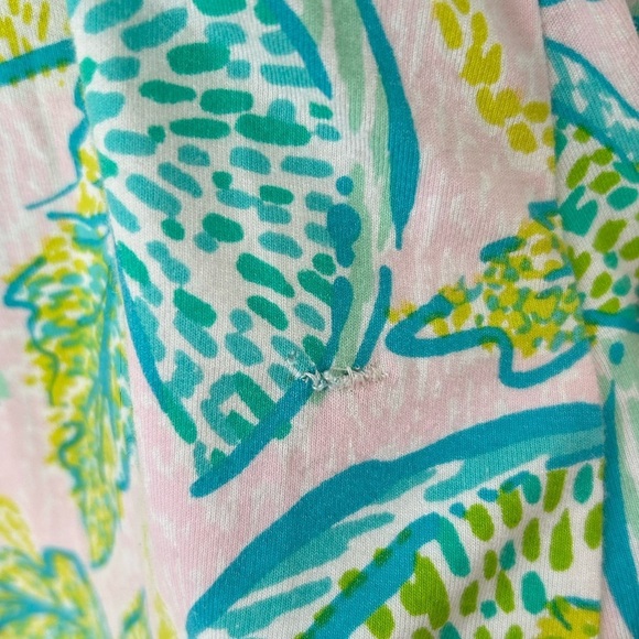 Lilly Pulitzer Karlie Wrap Romper in Urchin Pink Vitamin Sea Size Small - Picture 7 of 8